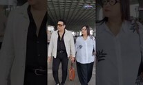 Actor Govinda Makes Stylish Entry With Wife Sunita At The Airport | Govinda And Sunita | Bollywood