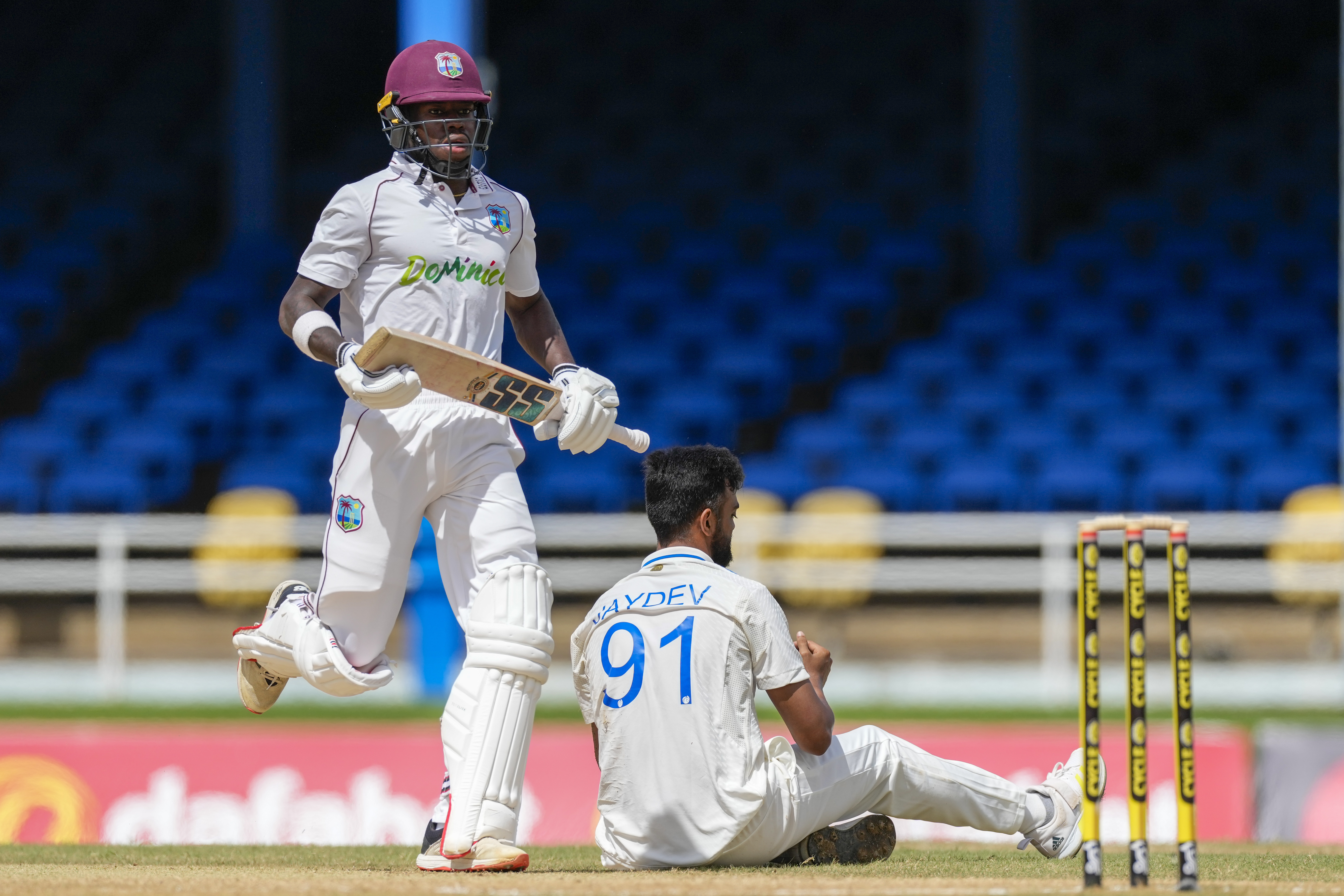 After a 71-run stand between the two openers, McKenzie and Brathwaite also stitched together a partnership which frustrated Indian bowlers throughout first session before rain forced an early Lunch on Day 3. 