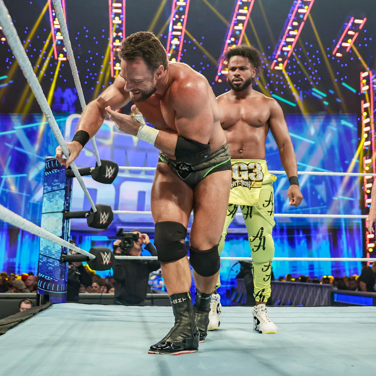 LA Knight registered a quick win over Ashante Thee Adonis after interrupting another Hit Row promo. 