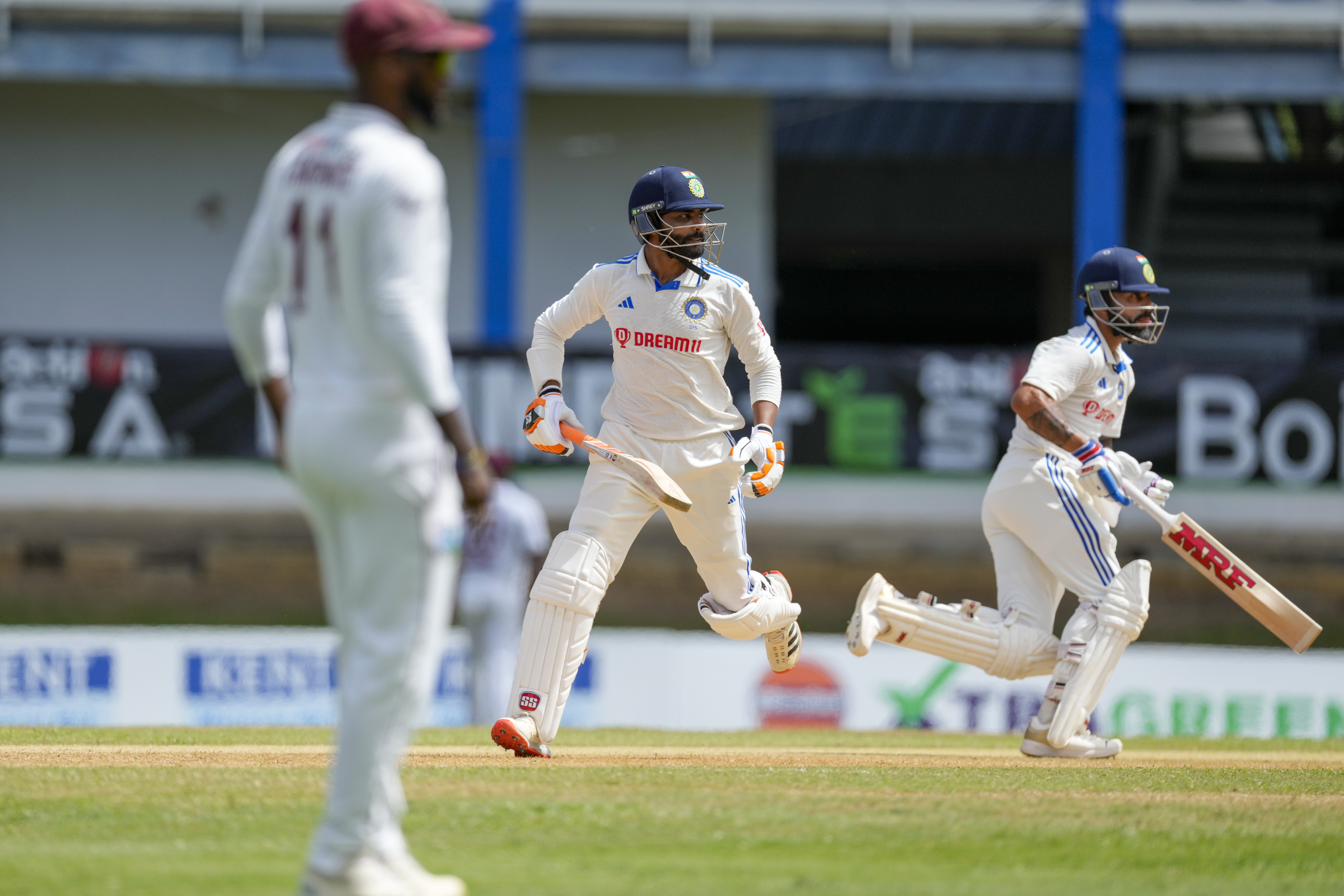 Virat Kohli and Ravindra Jadeja stitched together a crucial partnership which helped India make a comeback on Day 1. Kohli and Jadeja's century partnership put India in total command. Virat Kohli and Ravindra Jadeja stitched together a crucial partnership which helped India make a comeback on Day 1. Kohli and Jadeja's century partnership put India in total command.