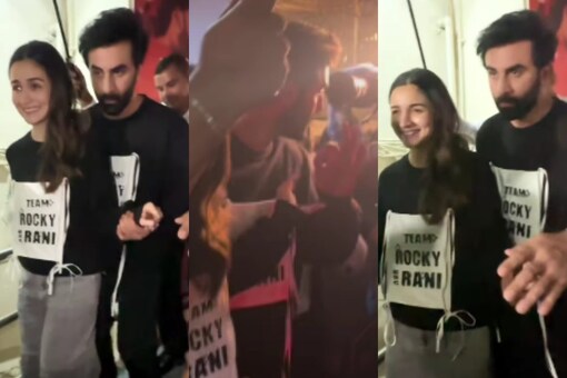 Alia Bhatt and Ranbir Kapoor get clicked after watching Rocky Aur Rani Kii Prem Kahaani.
