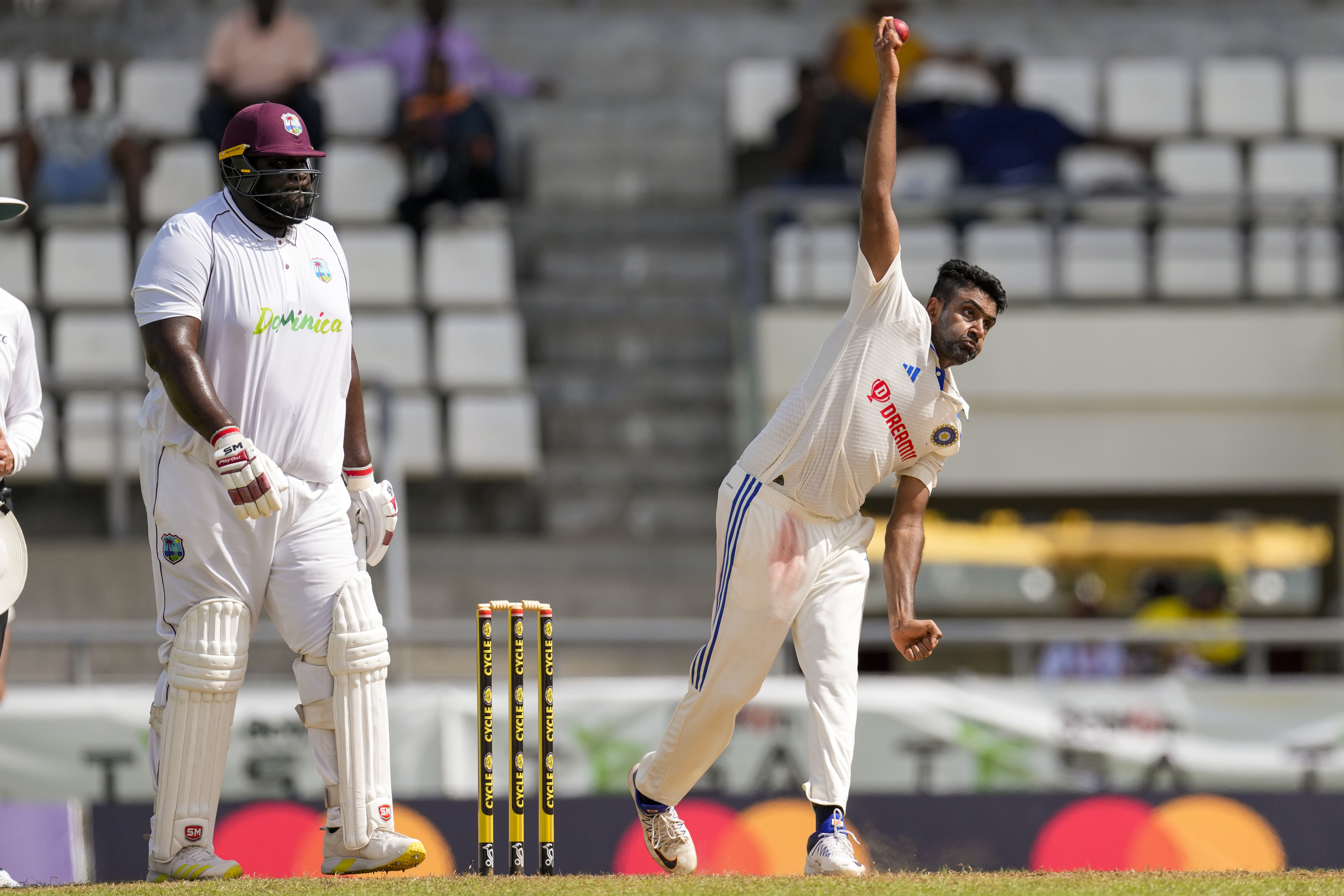 Ravichandran Ashwin became third Indian bowler after Anil Kumble (956 wickets) and Harbhajan Singh (711) to complete 700 scalps across formats in international cricket. (AP Image) Ravichandran Ashwin became third Indian bowler after Anil Kumble (956 wickets) and Harbhajan Singh (711) to complete 700 scalps across formats in international cricket.