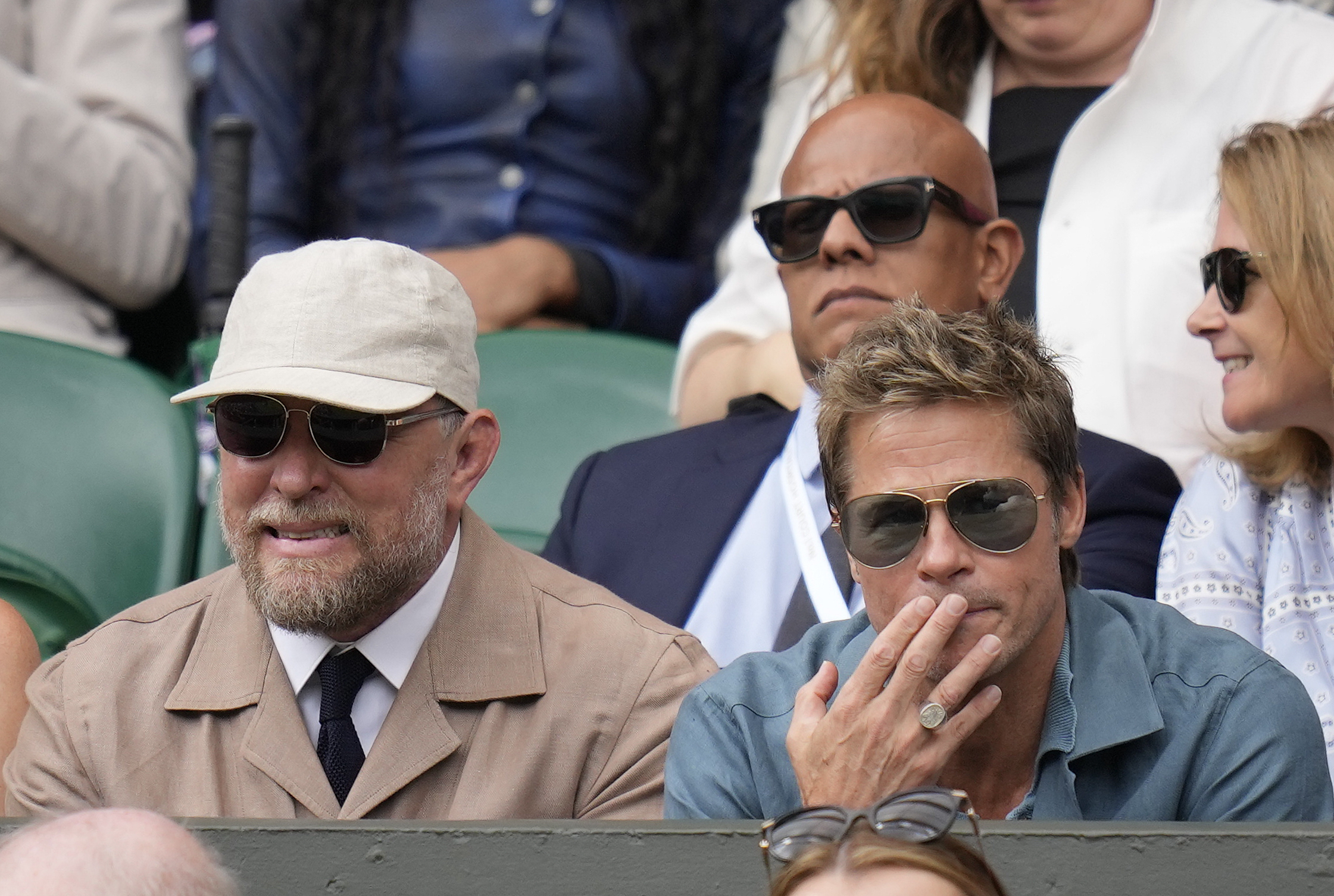 Brad Pitt, Emma Watson And Other Hollywood Stars Attend Wimbledon Final ...