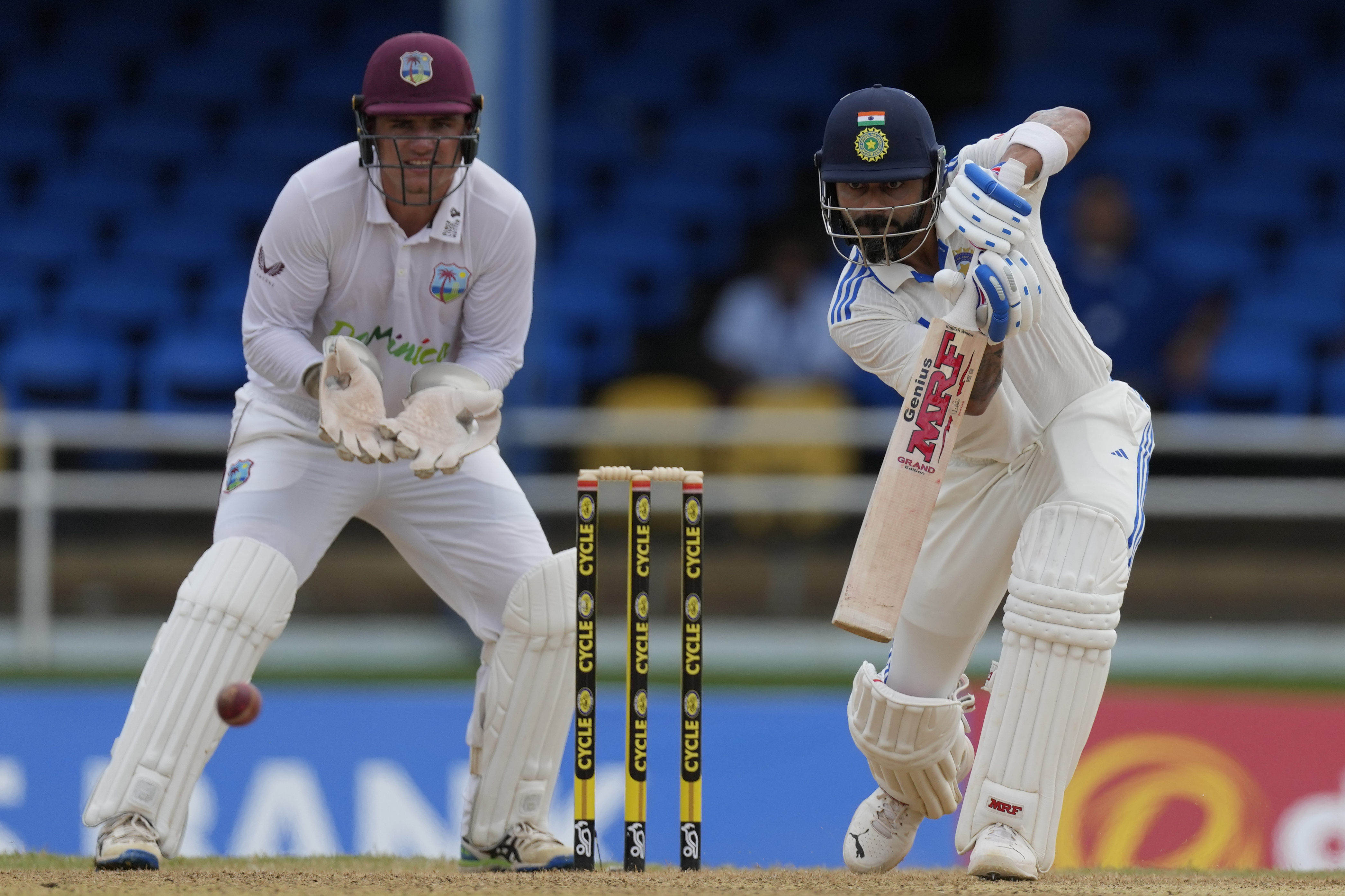 Virat Kohli marked his 500th game with a special knock of 87* runs, he became the first batter to score a fifty on his 500th match. (AP Photo) Virat Kohli marked his 500th game with a special knock of 87* runs, he became the first batter to score a fifty on his 500th match. (AP Photo)