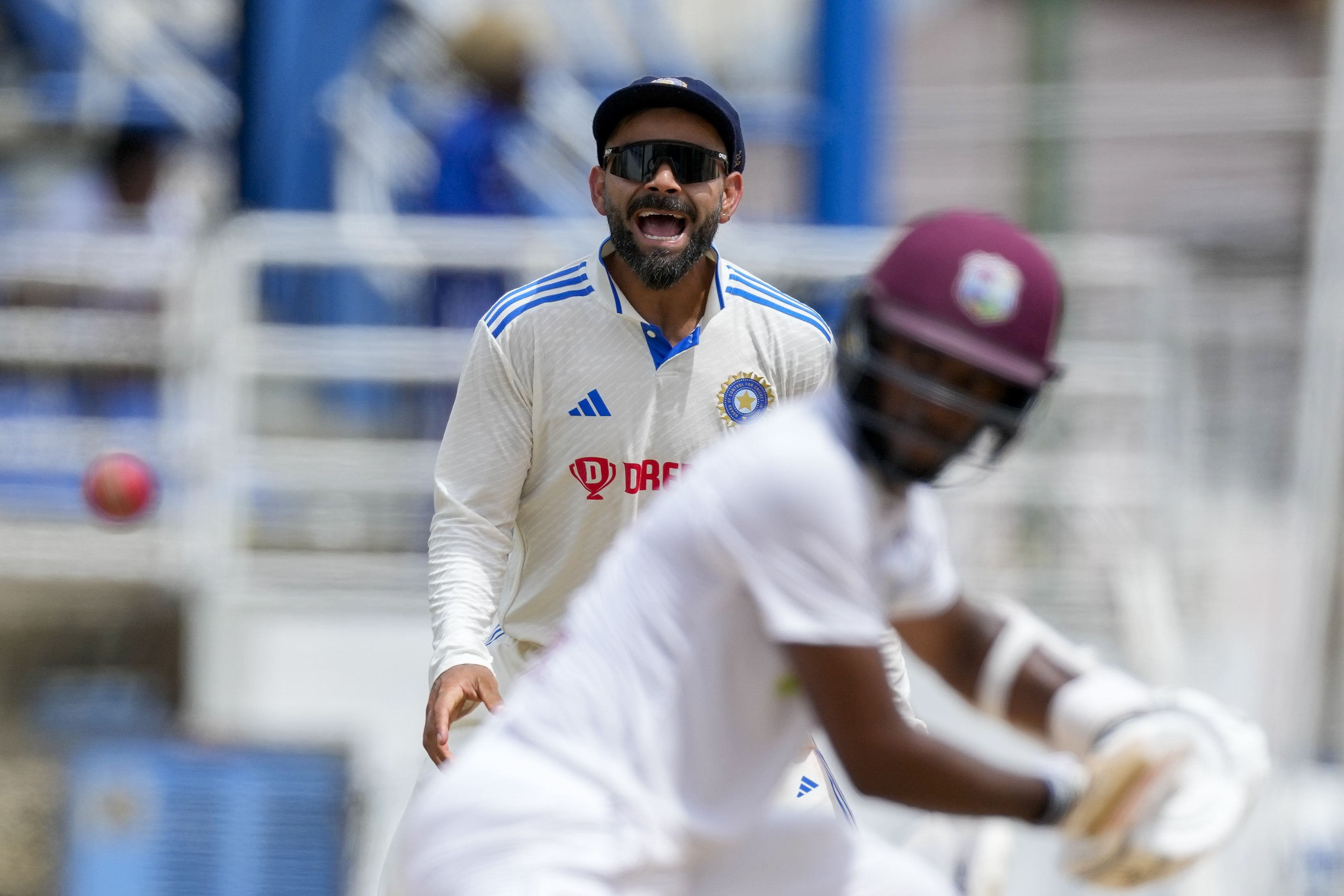 West Indies ended Day 3 with a score of 229/5, holding five wickets in hand but they still have a mountain of 209 runs to climb to cut down India's lead.