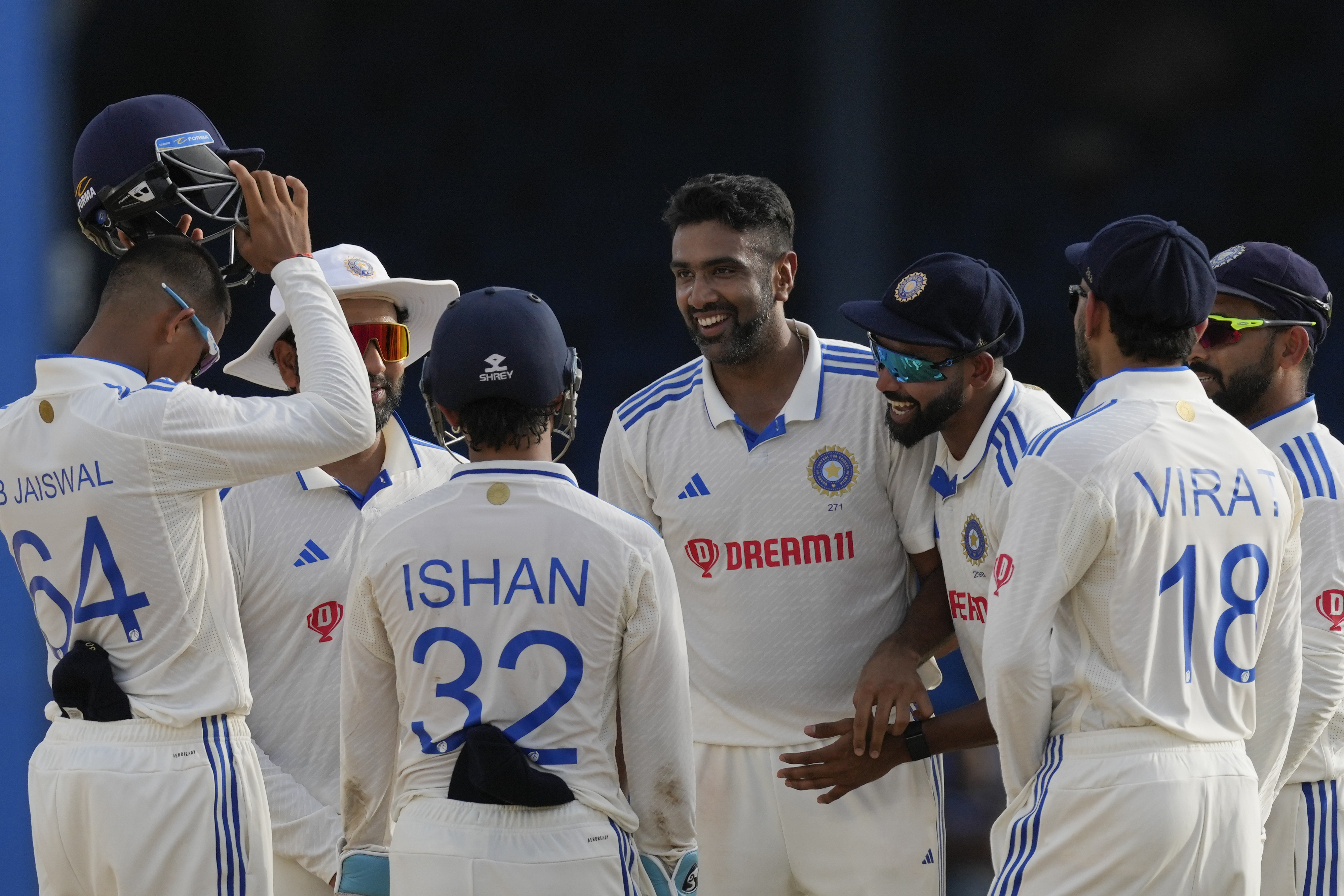 Ashwin then removed Kirk McKenzie at 0 getting two wickets in quick succession to put the West Indies under immense pressure. 