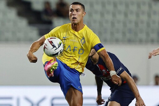 Cristiano Ronaldo for Al-Nassr. (Credit: AP)