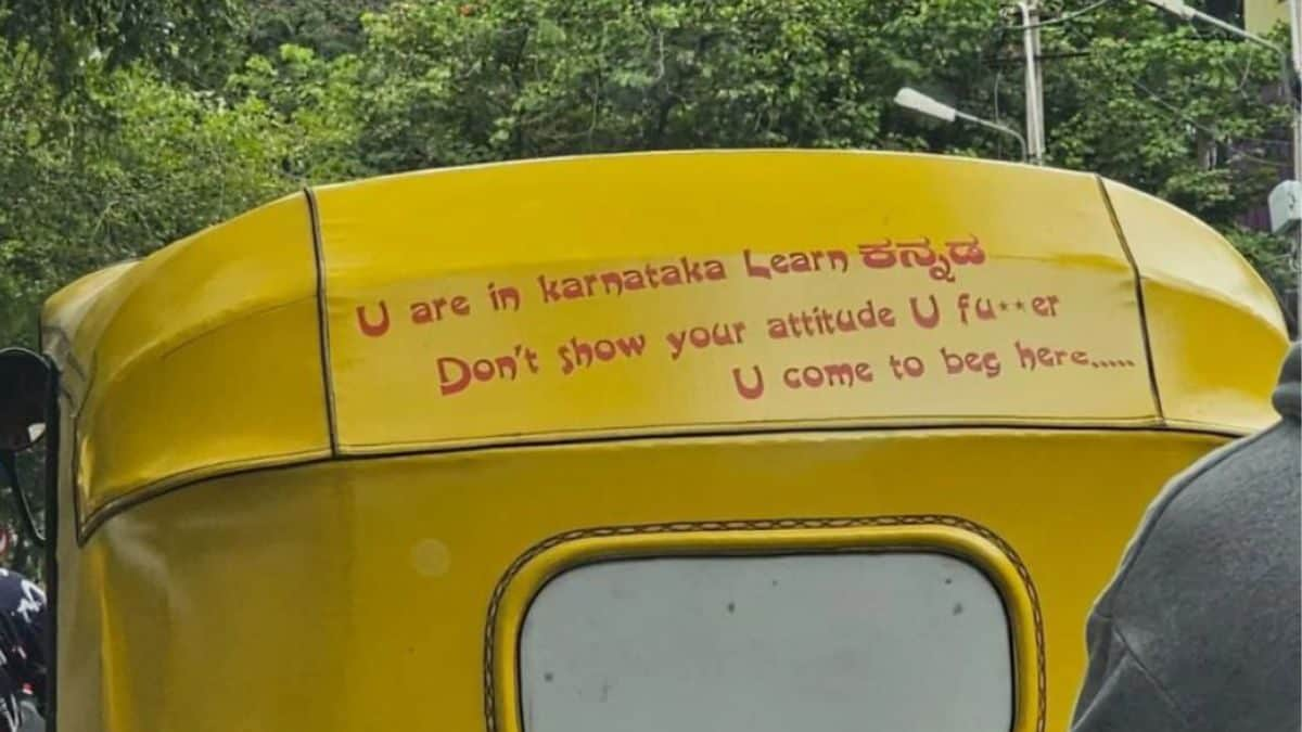 Karnataka Auto Driver's 'Message' for Non-Kannada Speakers Gets Thumbs Down on Twitter