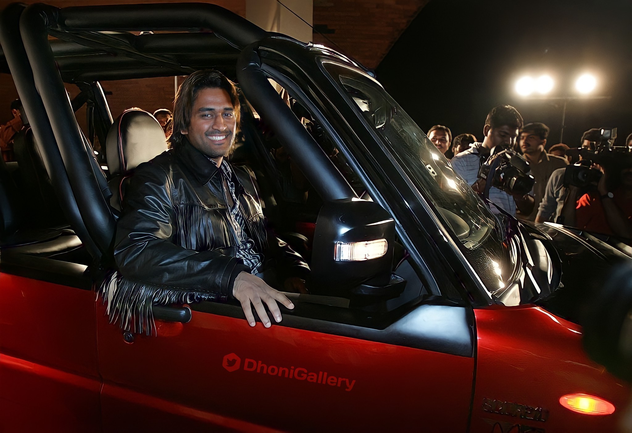 MS Dhoni also owns a Mahindra Scorpio, one of the most reliable SUVs in the Indian market, its a custom built scorpio, the has been modified to look a lot more edgy. (Twitter Image)