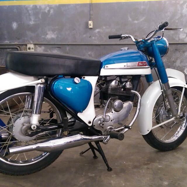 MS Dhoni's collection includes a Norton Jubilee 250, it is one of the vintage bikes, the cricketer himself shared an image of the beauty and wrote that he was thankful that his friend was able to restore the bike, it is powered by a 250cc engine. (MS Dhoni Instagram)