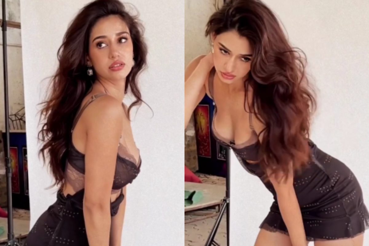 Disha Patani looks ultra hot in a sexy cutout dress.