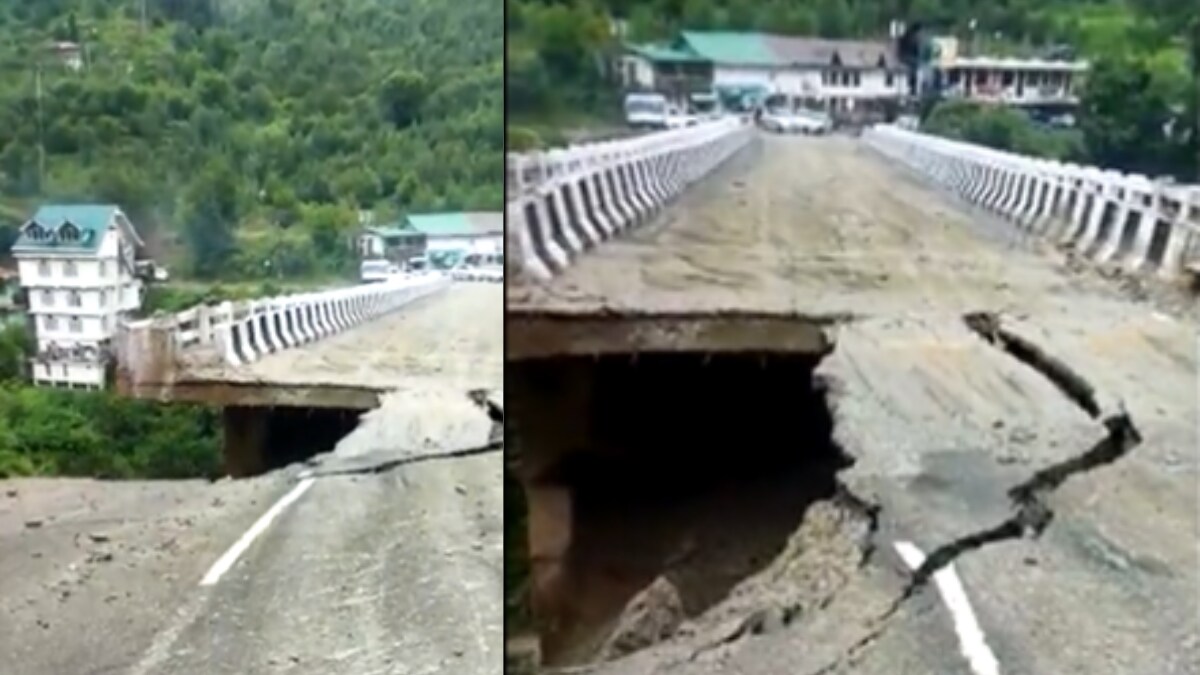 Viral Video Of Road Collapsing In Shimla Amid Heavy Rain Is Scary ...