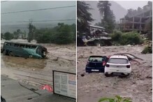On Cam | Devastating Himachal Rain Unleashes Scary Visuals; Cars, Roads, Bridges Washed Away