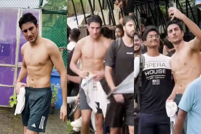Ibrahim Ali Khan Leaves Fans Drooling as Walks Shirtless After a ...