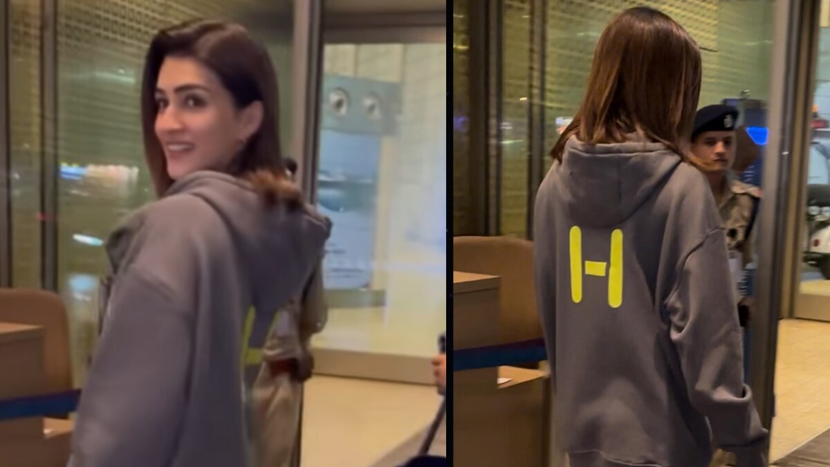 Kriti Sanon Arrives At Airport Wearing Hoodie With Letter 'H', Fans Swarm With Questions - Vimarsana News