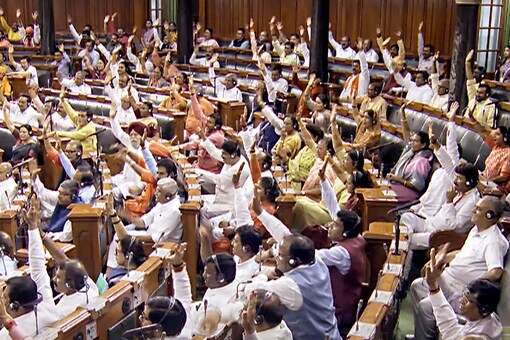 In the 543-member Lok Sabha, the NDA has 332 members. The newly formed opposition block, I.N.D.I.A, has a strength of 142 seats. Several other  are, as yet, undecided. (PTI/File)