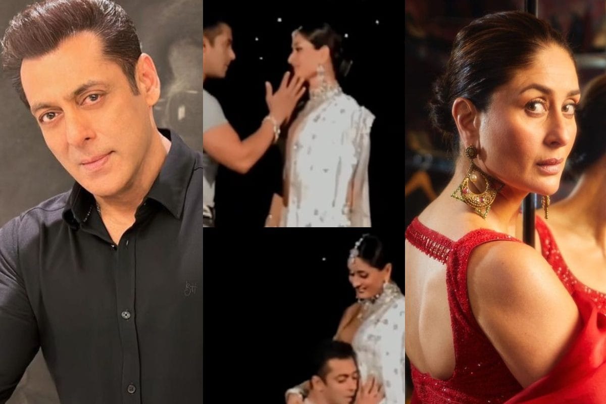Kareena Kapoor And Allu Arjun Xxx Video - Salman Khan Hugs and Kisses Kareena Kapoor, Gets Romantic, Sings 'Tujhe  Dekha To...' In Viral Video - News18