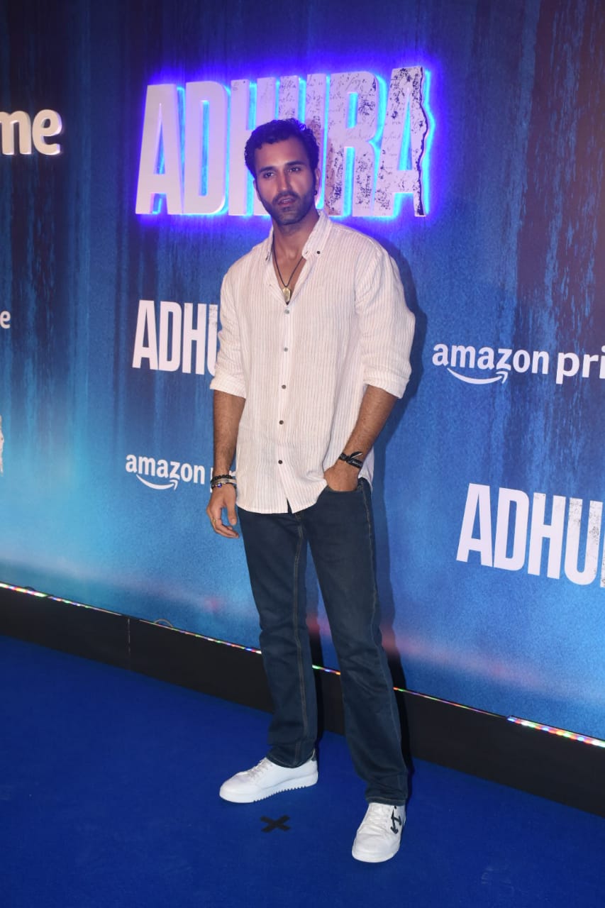 Gurfateh Pirzada seen at the screening of Adhura.