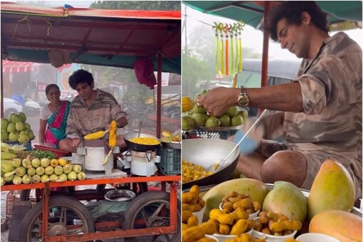 Sunil Grover spotted enjoying corn at roadside stall