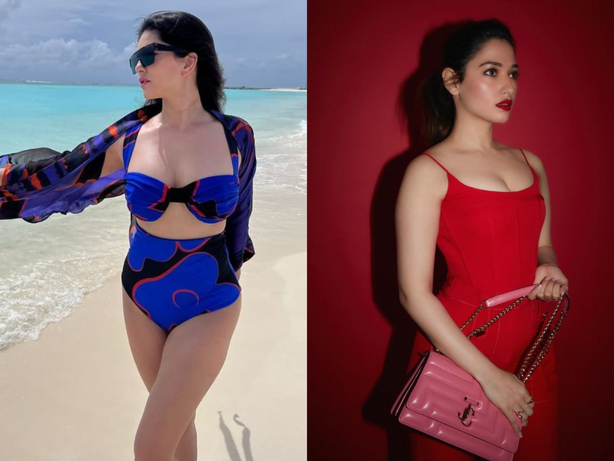 Tamanna Sunny Leone Sex - Sunny Leone's Hot Bikini Photo, Tamannaah Bhatia Expressing Excitement:  Stars' 1st Posts on Threads - News18