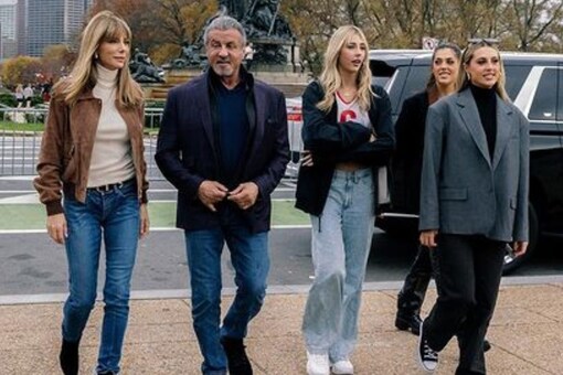 Sylvester Stallone with his family. (Image: Instagram)