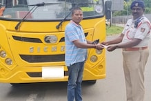 Bengaluru Bus Driver's Pic Posing With Road Challan Goes Viral, Twitter Asks 'Did He Receive Award?'
