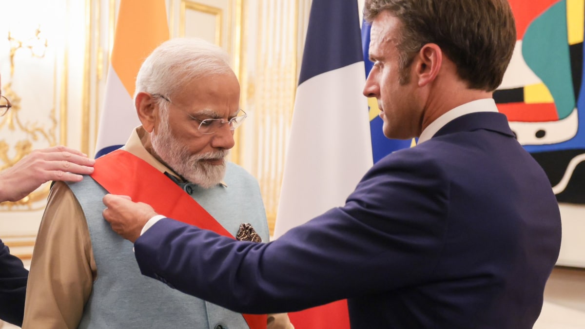 Narendra Modi France Visit Updates: PM Modi Attends Private Dinner with Macron; Receives France's Highest Honor