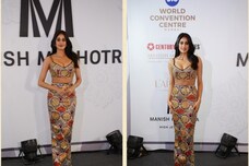 Janhvi Kapoor Stuns In A Multi-Color Co-ord Set At Manish Malhotra Show: HOT Pics!