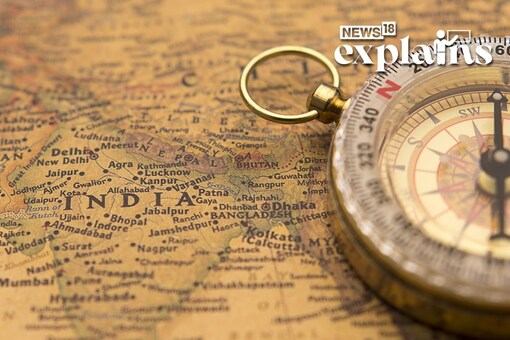 The name 'India' has a rich and fascinating etymology that can be traced back to ancient times (Image of a vintage map of India: Only for representation/Shutterstock)