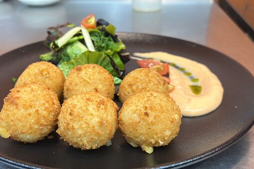 Cheese Corn Balls by Chef Sohail Karimi, Executive chef, Radisson Blu Resort and convention Centre Karjat
