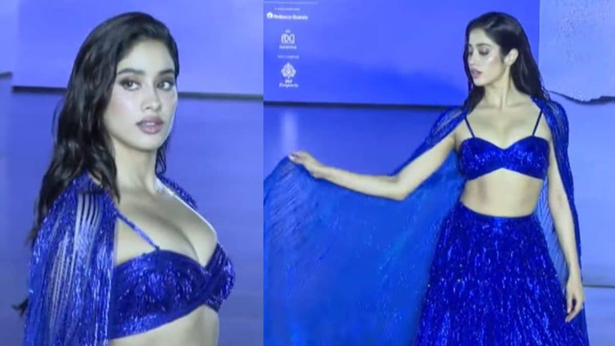 Janhvi Kapoor Creates Bawaal in Blue; Turns Showstopper for Gaurav Gupta at ICW 2023 – News18