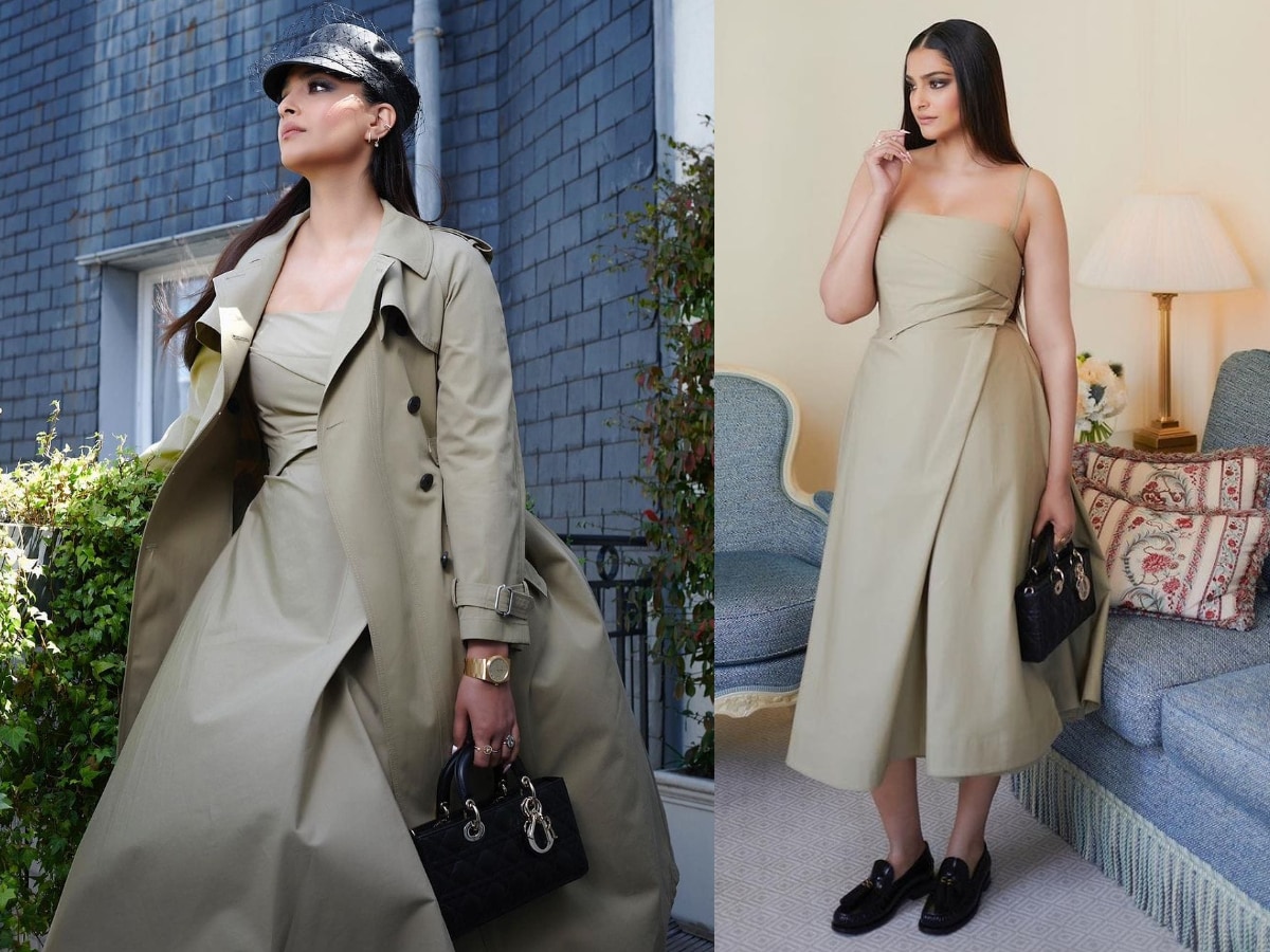 Sonam Kapoor Looks Chic and Elegant in Beige Dress and Trench Coat for the  Dior Paris Haute Couture Show - News18