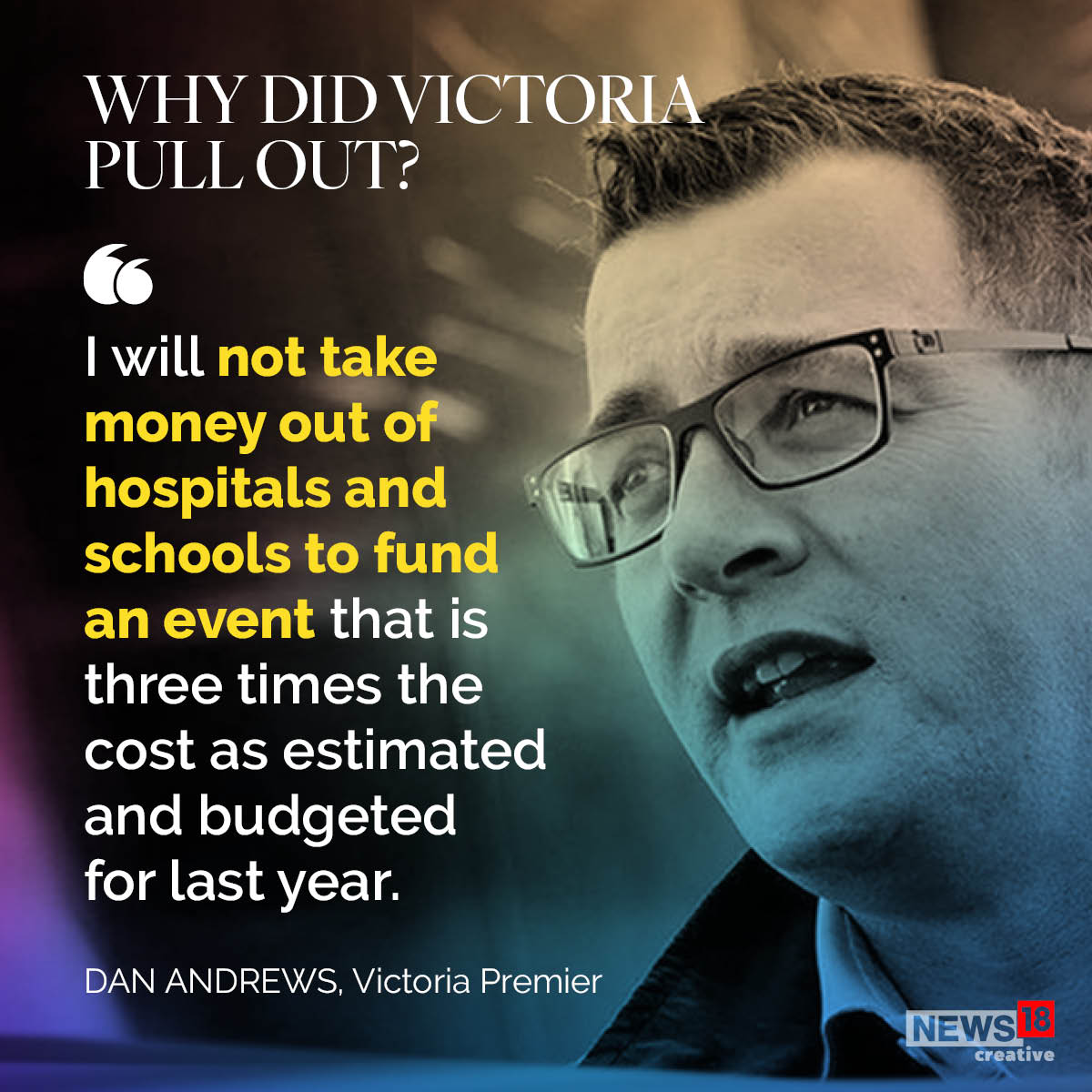  Money from hospitals and schools will not fund CWG! (News18 Creative)