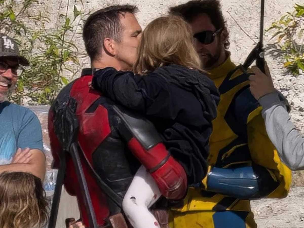 Blake Lively And Daughters Surprise Ryan Reynolds On Deadpool 3