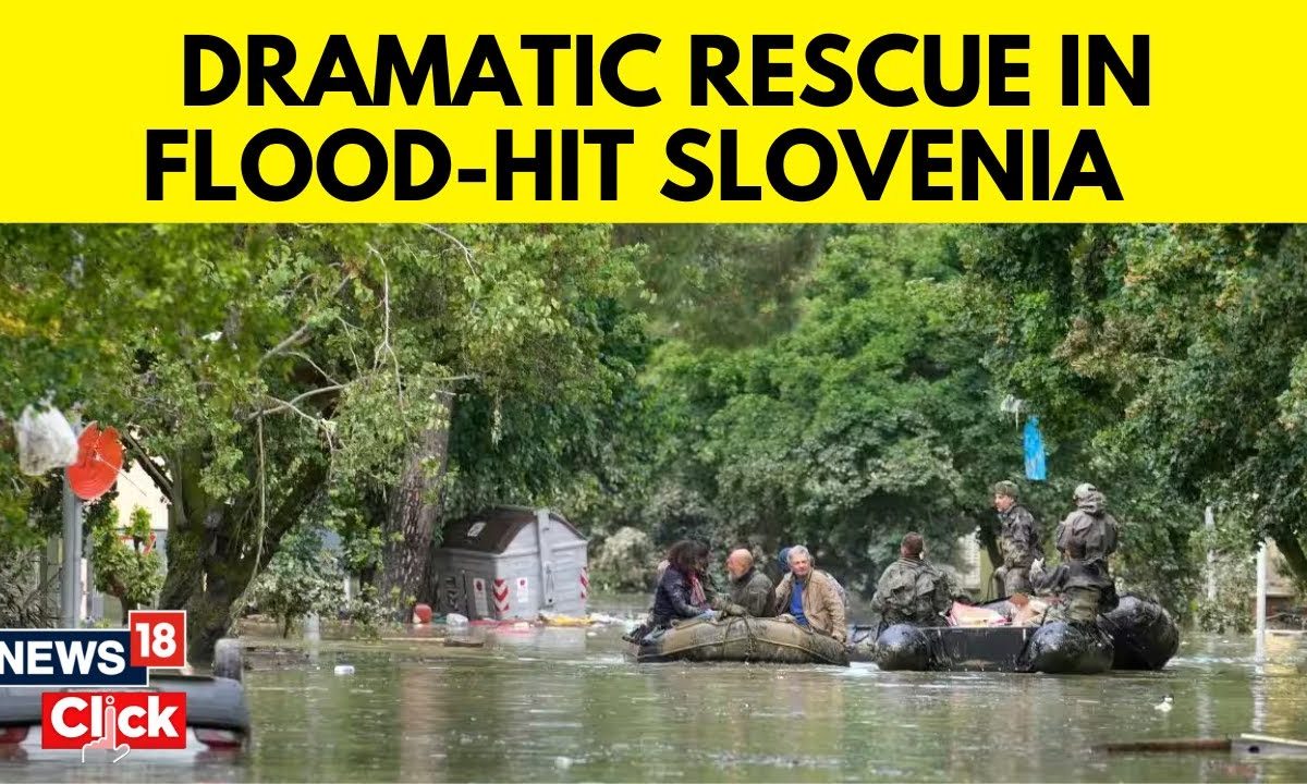 Floods In Slovenia Floods Hit Slovenia,Forcing Evacuations And Disrupting Transport English