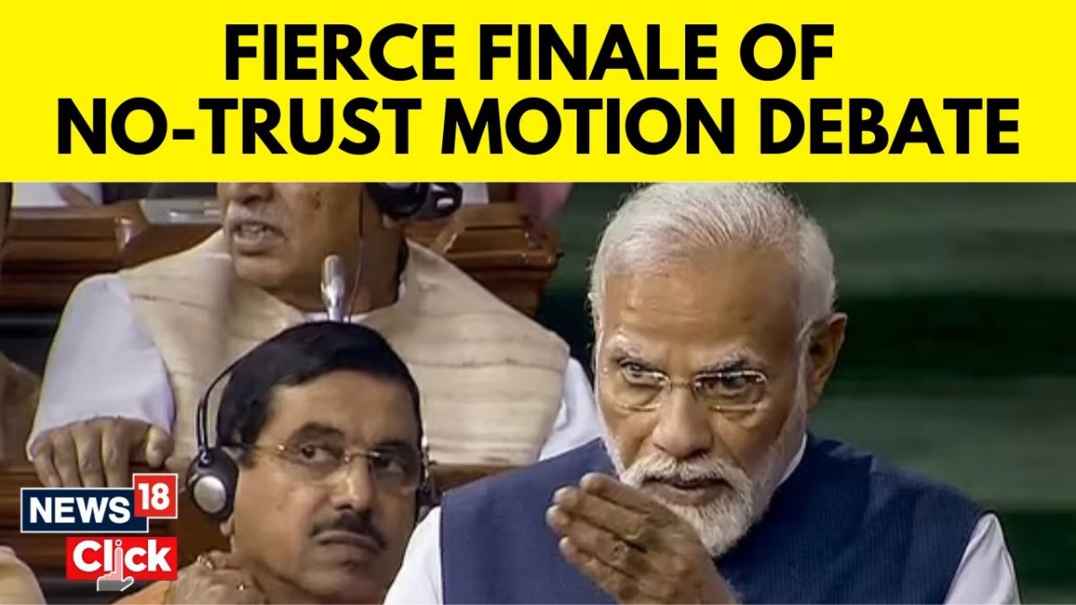 PM Modi's 'No Trust Motion' Speech in Lok Sabha | Pm Modi Speech In ...