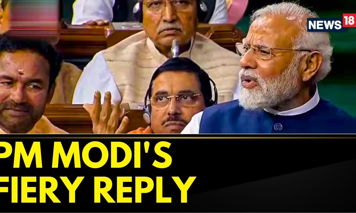 PM Modi On No Confidence Motion | PM Modi's Unsparing Attack On ...