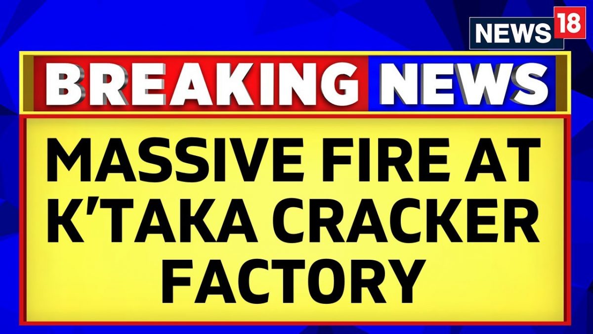 Karnataka News | Massive Fire Breaks Out In A Firecracker Factory In ...