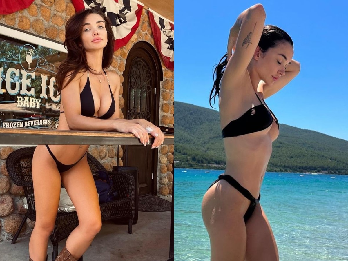 Emy Jackson Sex - Sexy! Amy Jackson Flaunts Her Bombshell Body In A Very Racy Bikini, Hot  Video Goes Viral; Watch - News18