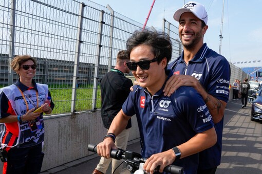 F1: Alpha Tauri's Daniel Ricciardo (AP)