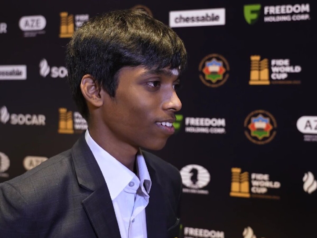 FIDE World Cup: Praggnanandhaa R Holds Fabiano Caruana to Another Draw as  Fixture Heads to Tie-break, Magnus Carlsen Into Final - News18