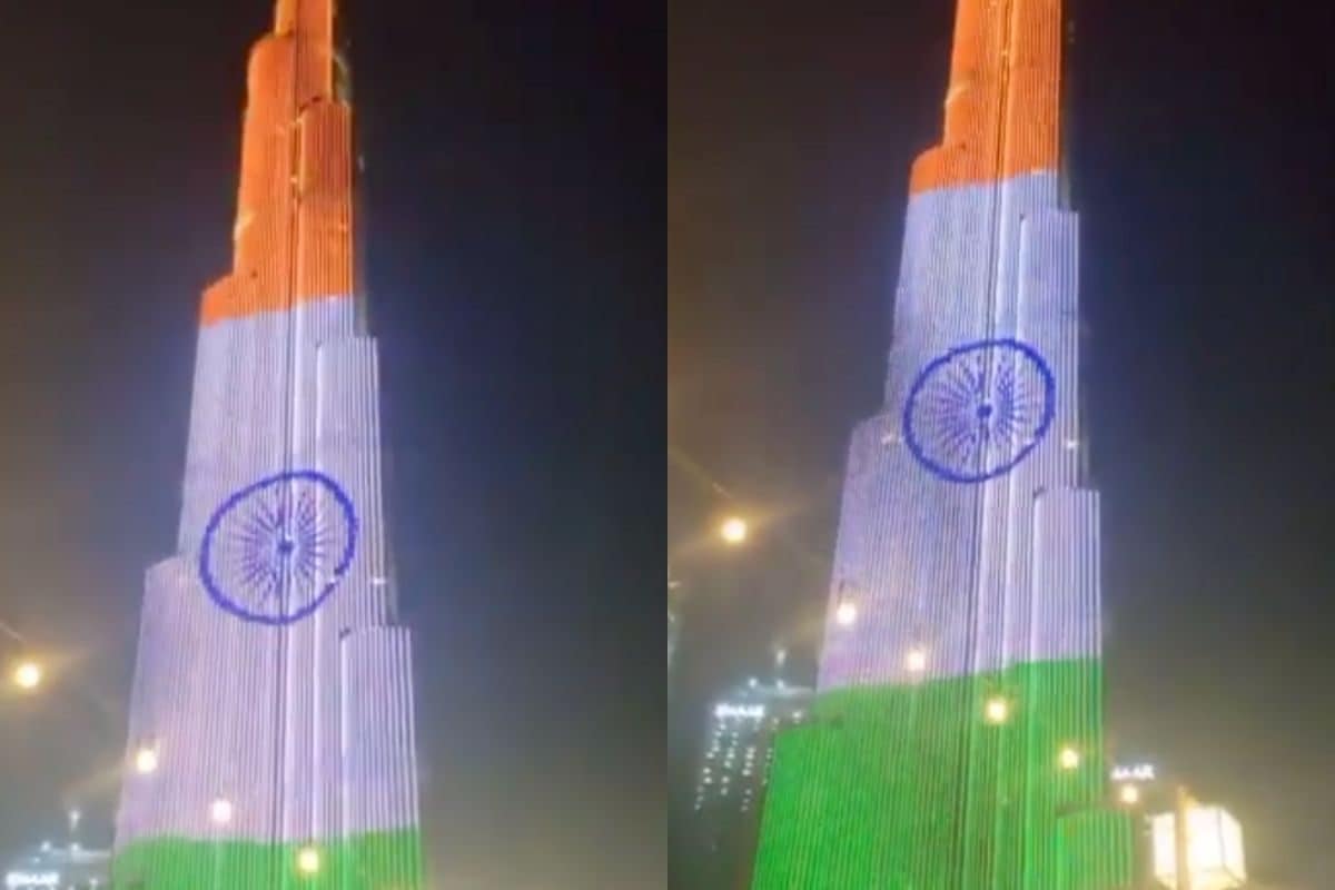 Indian Flag Displayed At Burj Khalifa Day After Video of Pakistani Meltdown  on Independence Day - News18