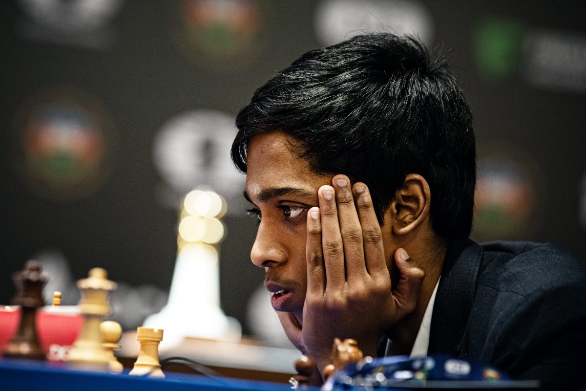 The first game of the #FIDEWorldCup final between Praggnanandhaa and Magnus  Carlsen ends in a draw after 35 moves. : r/chess