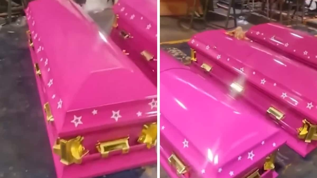 Funeral Homes Come Up With Hot Pink Coffins To Meet The Barbiecore Trend