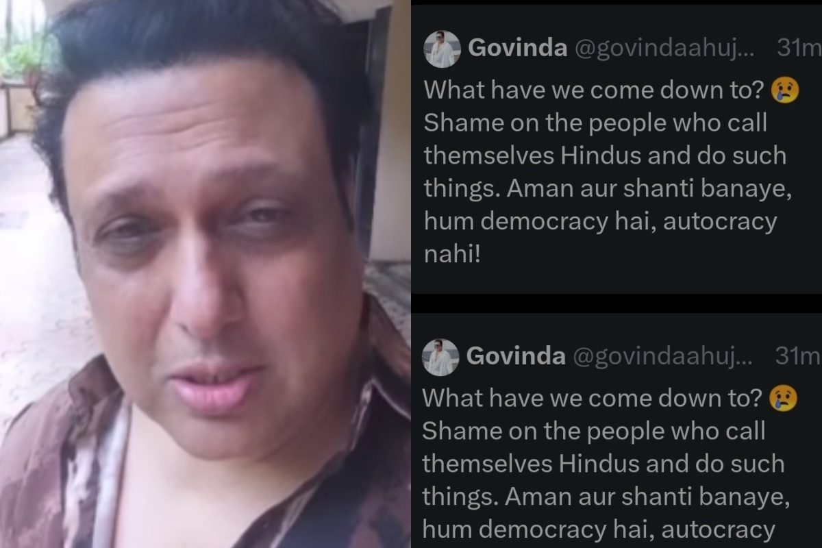 Govinda tweet on nuh violence sparked controversy, actor later deleted the tweet and issued clarification