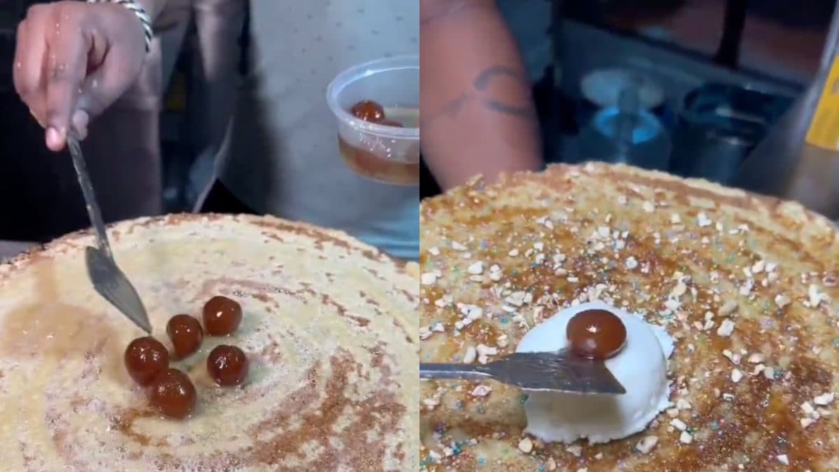 Gulab Jamun Dosa Served With Ice Cream Is The New Bizarre Food Combo Irking Foodies