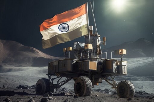 On August 23, Chandrayaan-3 mission’s robotic lander, named Vikram, touched down gently on the Moon near its south pole. (Photo Credits: Instagram)