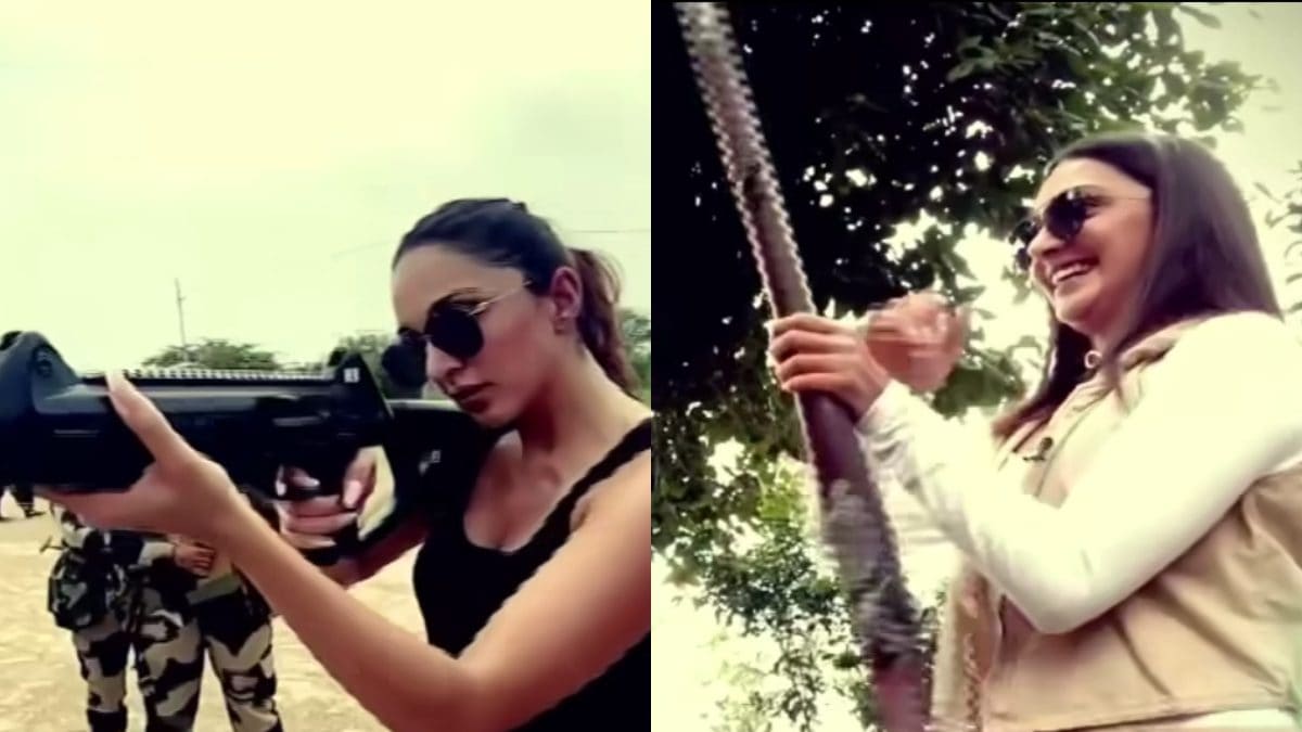 Kiara Advani Trains With Indian Army Jawans; Fires A Gun In This