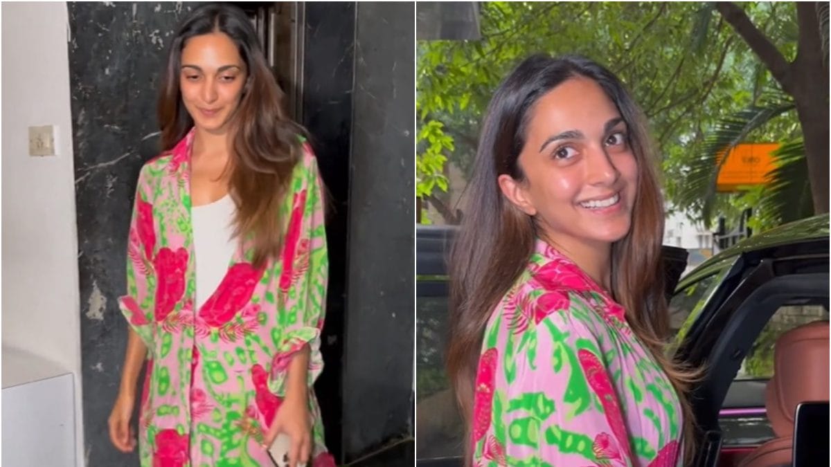 Kiara Advani Stuns Fans In No Makeup Look, Gets Papped In Printed Co ...