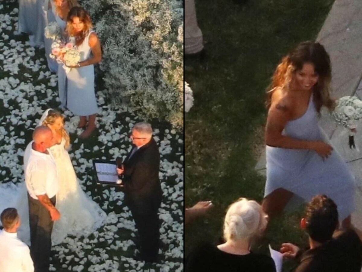 Miley Cyrus pretends to smoke a bunch of flowers in behind-the-scenes  wedding photos | Daily Mail Online
